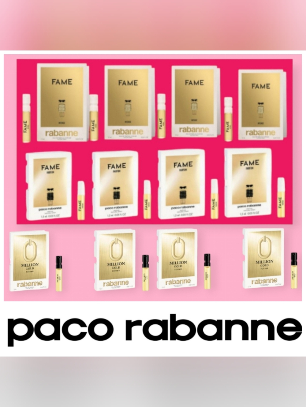 Paco Rabanne samples lot